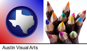 Austin, Texas - colored pencils