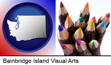 colored pencils in Bainbridge Island, WA