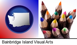 Bainbridge Island, Washington - colored pencils