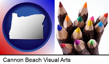 colored pencils in Cannon Beach, OR