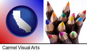 Carmel, California - colored pencils