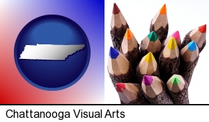 Chattanooga, Tennessee - colored pencils