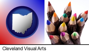 Cleveland, Ohio - colored pencils