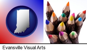 Evansville, Indiana - colored pencils