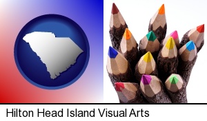 Hilton Head Island, South Carolina - colored pencils
