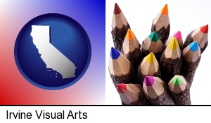 Irvine, California - colored pencils