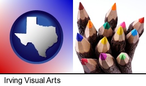 Irving, Texas - colored pencils
