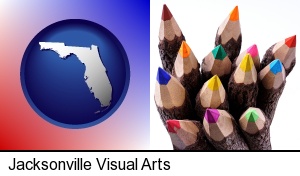 Jacksonville, Florida - colored pencils
