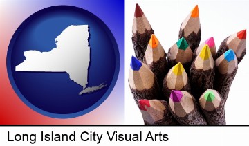 colored pencils in Long Island City, NY