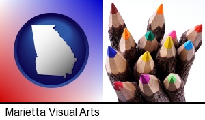Marietta, Georgia - colored pencils