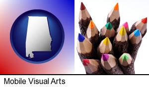 Mobile, Alabama - colored pencils