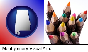 Montgomery, Alabama - colored pencils