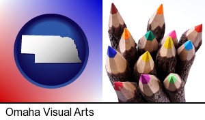 Omaha, Nebraska - colored pencils