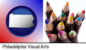 Philadelphia, Pennsylvania - colored pencils