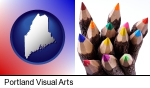 Portland, Maine - colored pencils