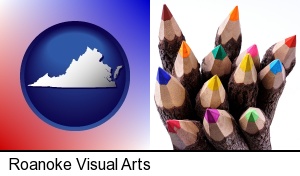 Roanoke, Virginia - colored pencils