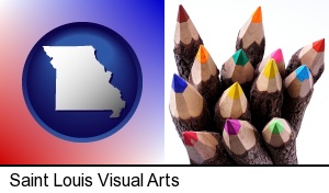 Saint Louis, Missouri - colored pencils