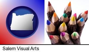 Salem, Oregon - colored pencils