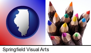 Springfield, Illinois - colored pencils