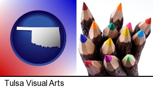Tulsa, Oklahoma - colored pencils