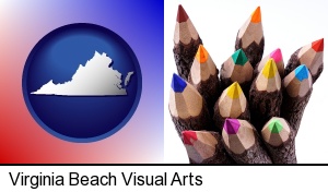 Virginia Beach, Virginia - colored pencils