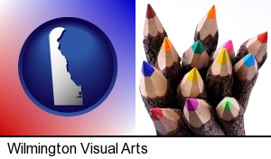 Wilmington, Delaware - colored pencils