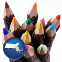 colored pencils - with MA icon