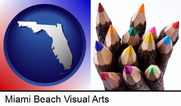 colored pencils in Miami Beach, FL