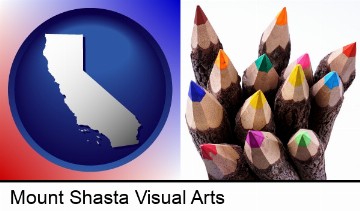 colored pencils in Mount Shasta, CA