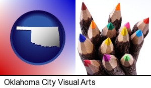 Oklahoma City, Oklahoma - colored pencils