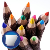 colored pencils - with AR icon