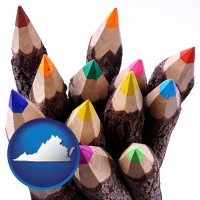 colored pencils - with VA icon